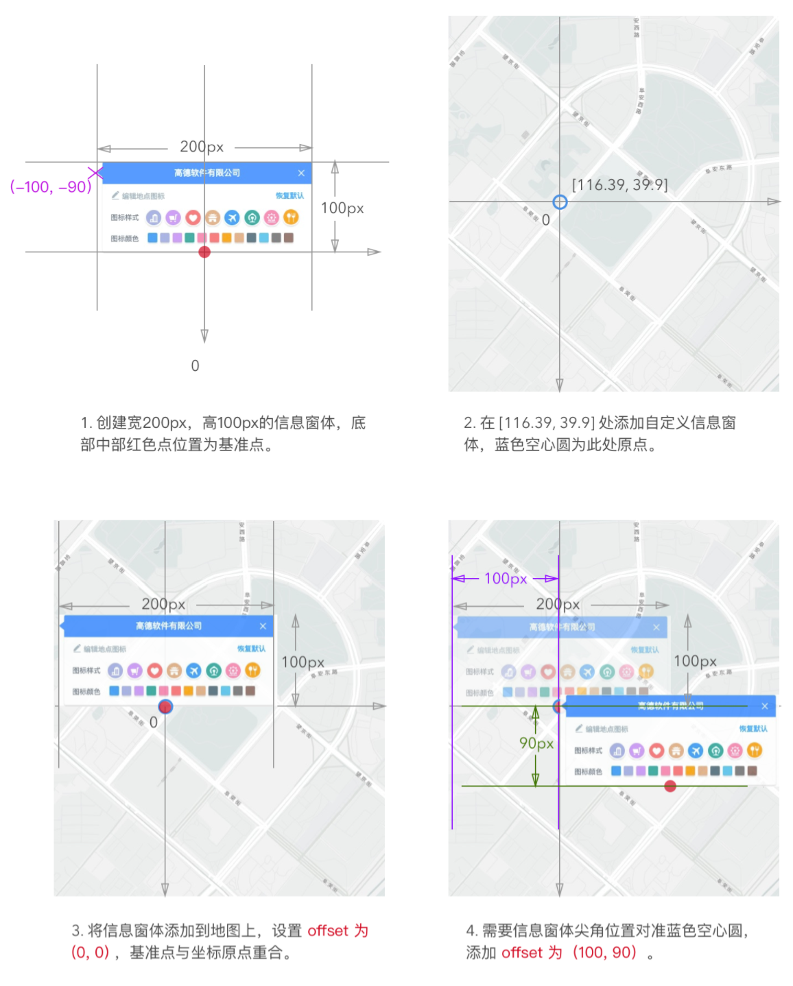 高德地图 JS API的覆盖物—信息窗体和右键菜单