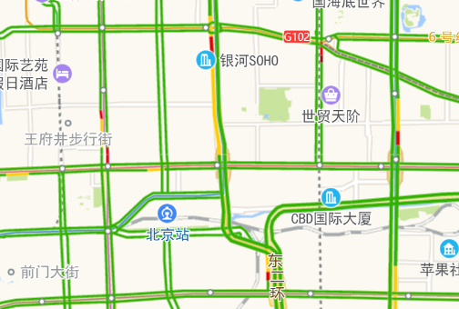 高德地图 JS API示例-高德官方图层- › 实时路况图层
