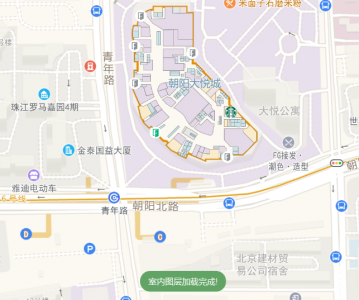 高德地图 JS API示例-事件系统-地图事件-室内加载完成