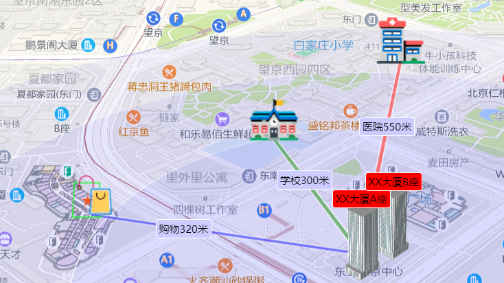 高德地图 JS API示例-三维地图-三维模型