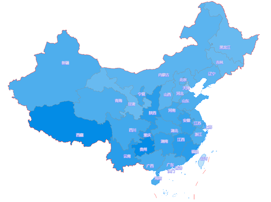 高德地图 JS API示例-简易行政区图- › 简易行政区图+标注