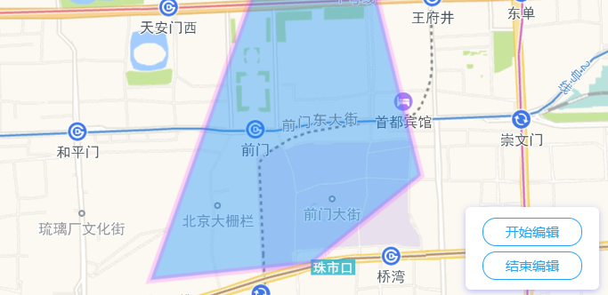 高德地图 JS API示例-矢量图形- › 多边形的绘制和编辑