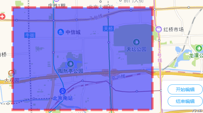 高德地图 JS API示例-矢量图形- › 多边形的绘制和编辑