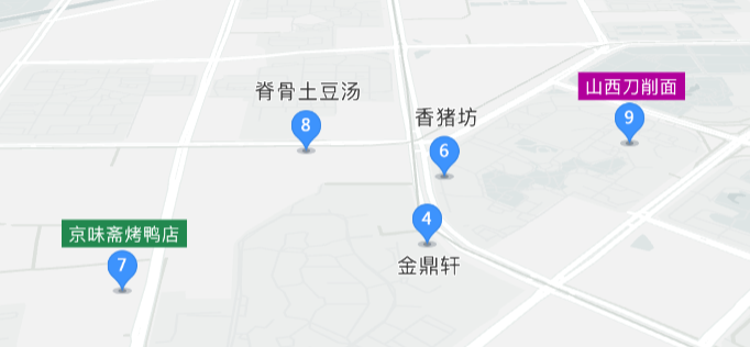 高德地图 JS API示例-覆盖物- › 点标记-›标注和标注图层