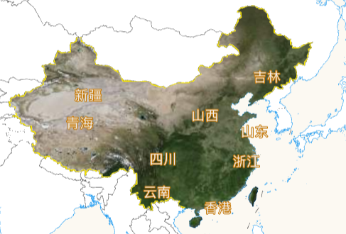 高德地图 JS API示例-覆盖物- › 点标记-›标注和标注图层-文字标注