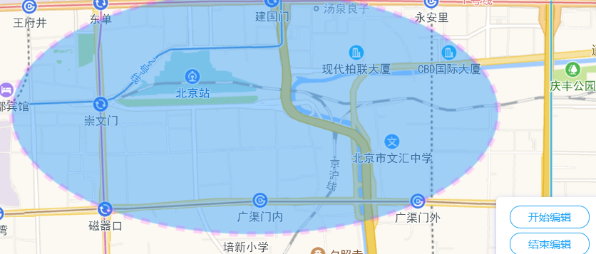 高德地图 JS API示例-矢量图形- › 椭圆的绘制和编辑