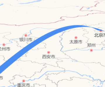 高德地图 JS API示例-Object3D 图形- ›线Line- › MeshLine