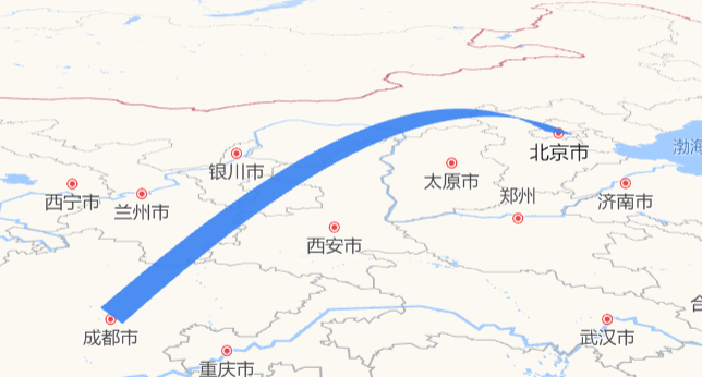 高德地图 JS API示例-Object3D 图形- ›线Line- › MeshLine