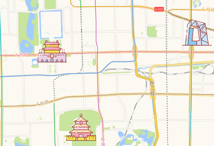 高德地图 JS API示例-Object3D 图形- ›点 Points- ›  带纹理的点