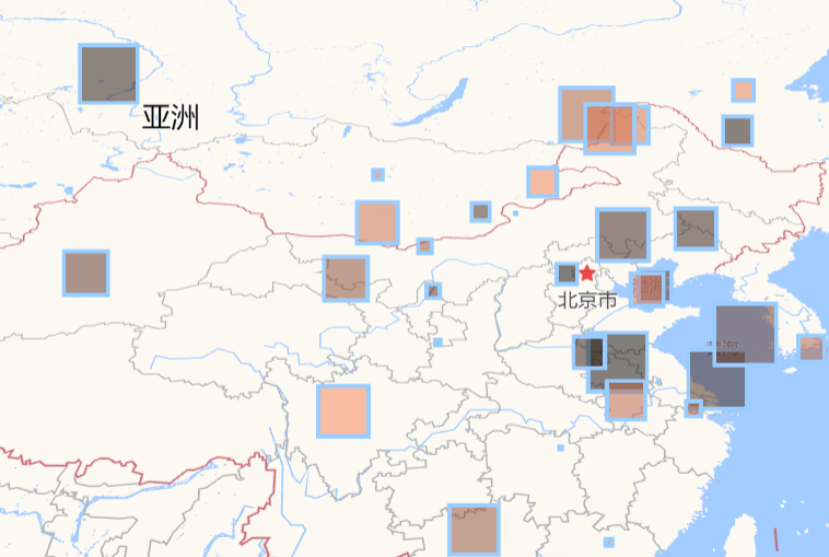 高德地图 JS API示例-Object3D 图形- ›点 Points- › 带高度的点