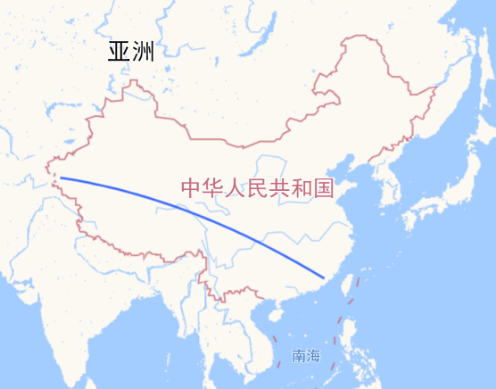 高德地图 JS API示例-矢量图形- › 绘制大地线