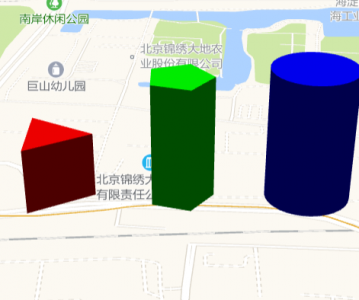 高德地图 JS API示例-Object3D 图形- ›立体 Mesh- › 接受光照的 Mesh