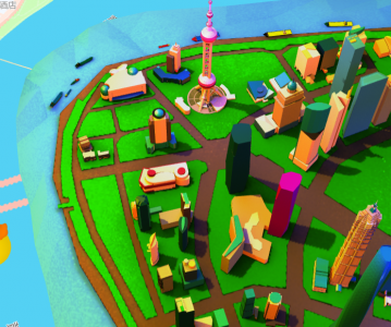 高德地图 JS API示例-Object3D 图形- ›立体 Mesh- › glTF 模型