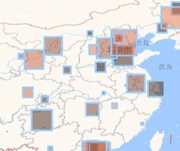 高德地图 JS API示例-Object3D 图形- ›点 Points- › 无高度的点