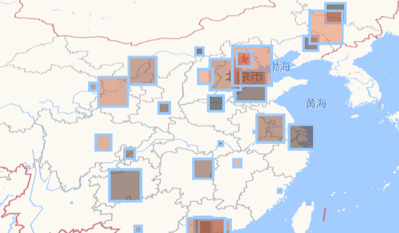 高德地图 JS API示例-Object3D 图形- ›点 Points- › 无高度的点